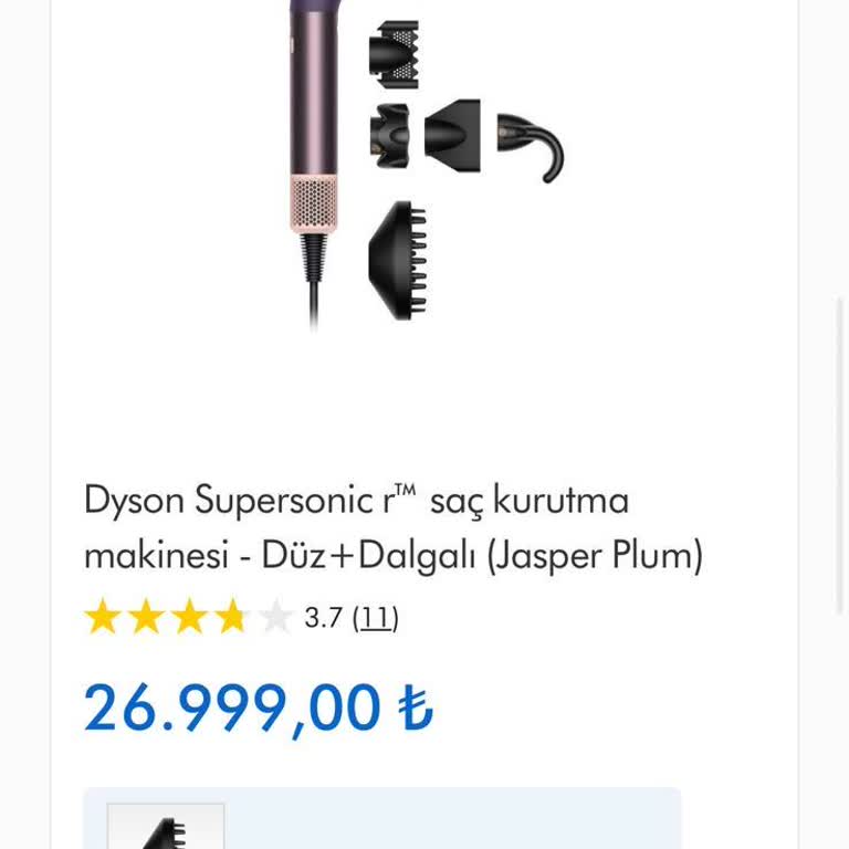 Dyson Supersonic R Saç Kurutma Makinesi Hediye Difüzör Başlığı Gönderilmedi