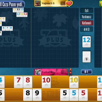 101 Okey Plus'ta Çip Kaybı Ve Haksız Oyun