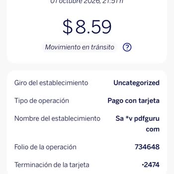 PDF Guru realiza cobros semanales no autorizados, exijo reembolso
