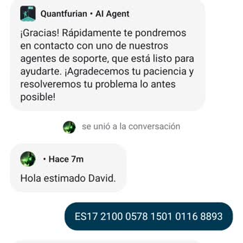 Saldo bloqueado en Quantfury tras retiro de fondos, solicito liberación
