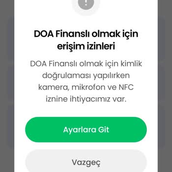 Doa Uygulamasında Hesap Onayı Sağlanamıyor
