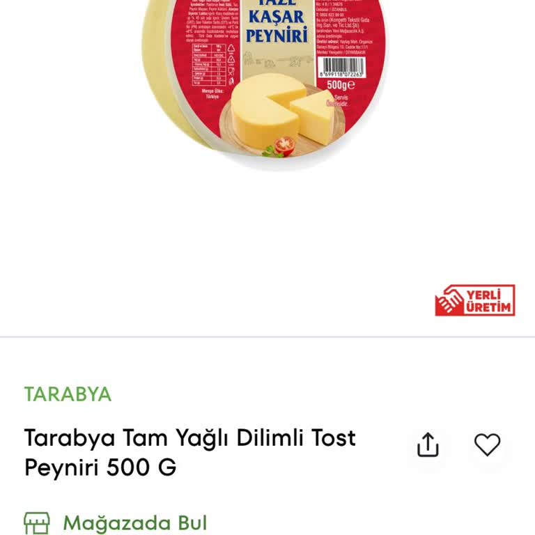 Görsel Ve Açıklama Uyuşmazlığı Nedeniyle Yanlış Kaşar Peyniri Gönderimi Ve İade Sürecinin Uzaması
