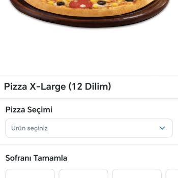 XL Pizza Yerine Orta Boy Pizza Gönderildi, 80 TL Fark Karşılanmadı