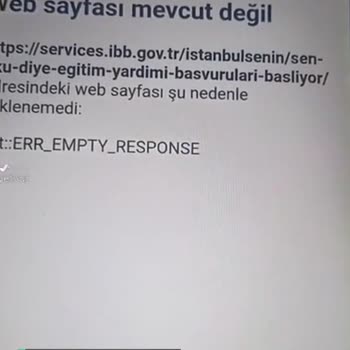 Sen Oku Diye Sayfasına Girdiğimde Bir Haftadır Hata Veriyor