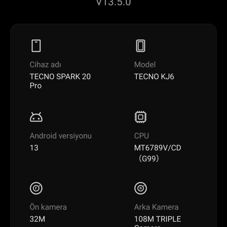 Tecno Spark 20 Pro Güncelleme Sorunu Android 15 Güncellemesi Gelmedi