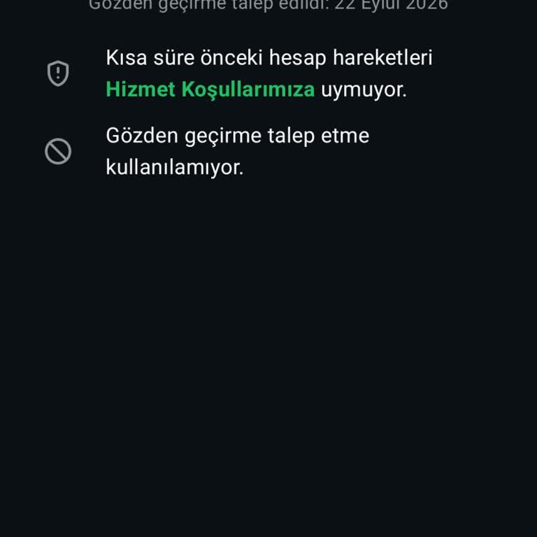 WhatsApp Hesabım Açıklama Olmadan Kapatıldı Ve Destek Erişimi Sağlanmadı