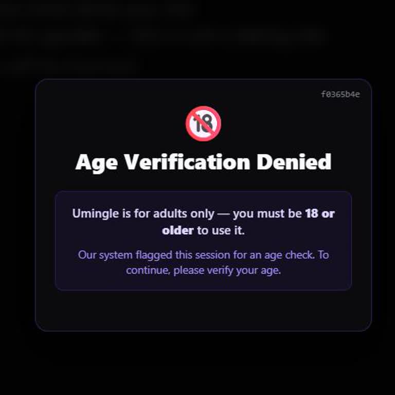 Age Verification Issue On Umingle
