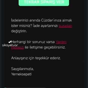 Yemeksepeti Sipariş Ve Kupon Sıkıntısı!