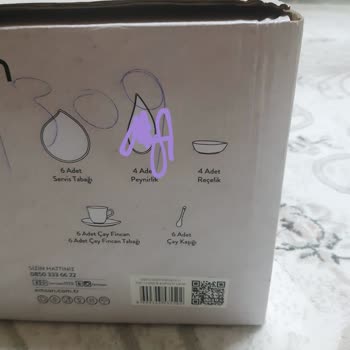 9 Ay Süre Cevapsız Eksik Çeyiz Yemek Takımı Parçaları