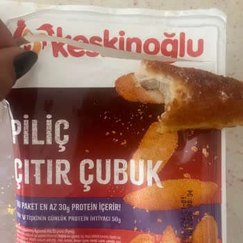 Keskinoğlu Piliç Çıtır Çubukta Tavuk Tüyü Bulundu