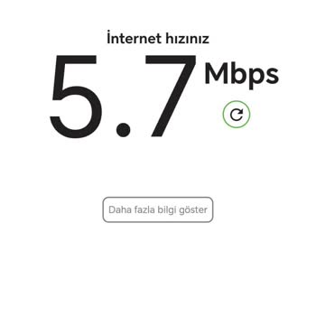 Planlanan 35 Mbps Hızının Sürekli Düşük Olması