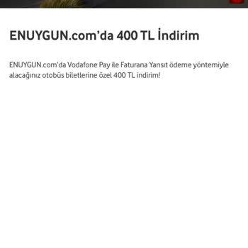 Vodafone Pay Kampanyasındaki 400 TL İndirimin Faturamda Yansıtılmaması
