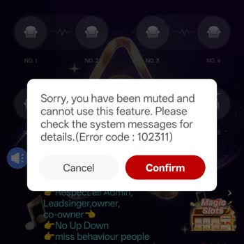 StarMaker Error 102311 Says My Account Has Been Muted