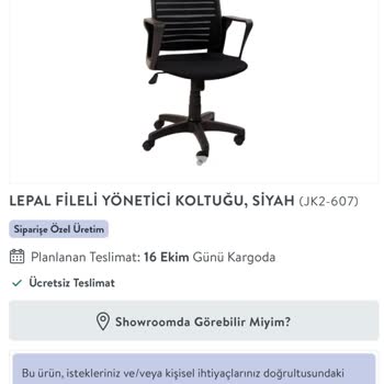 Vivense'de Özel Üretim Gibi Gösterilen Koltukta Fahiş Fiyat Farkı Ve İptal Talebinin Reddedilmesi