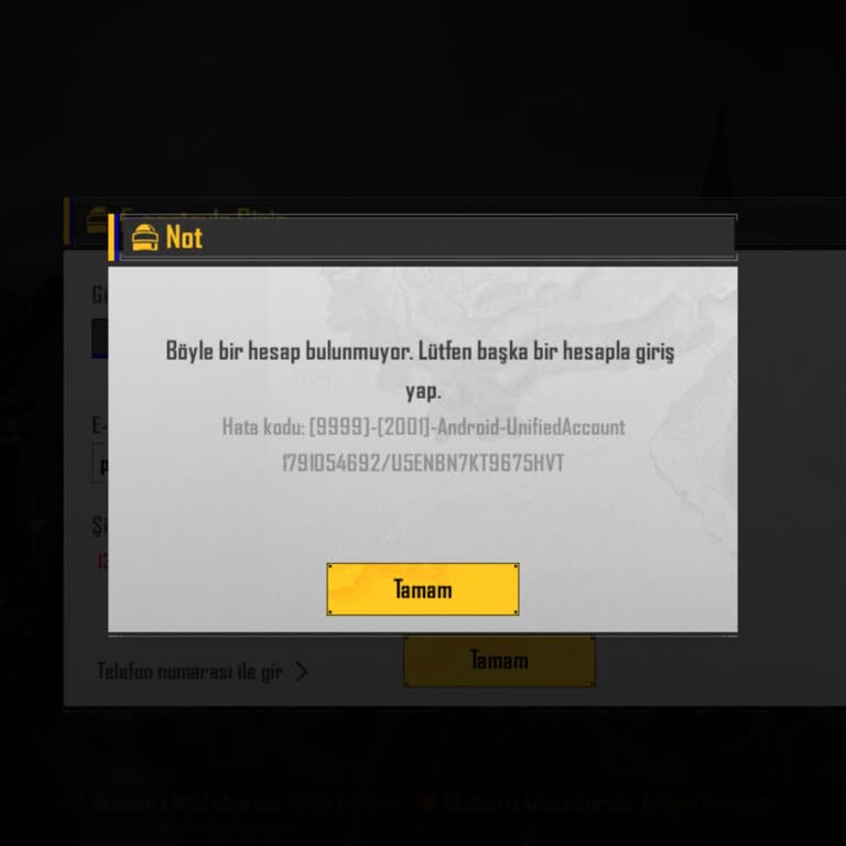 Hesap.com.tr'den PUBG Mobile Hesabı Satın Aldım, 5400 TL İadenin Hemen Verilmesini Talep Ediyorum