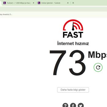 Taahhüt Edilen 100 Mbps Hız Sağlanmıyor Ve Müşteri Hizmetleri Cevapsız