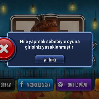Facebook Hesabımla 101 Okey Plus’ta Haksız Banı Kaldırma Talebi