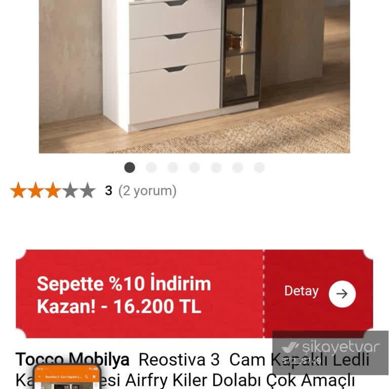 Teslim Edilmeyen Kahve Köşesi Dolabı Ve Yanıtsız İptal Talebi