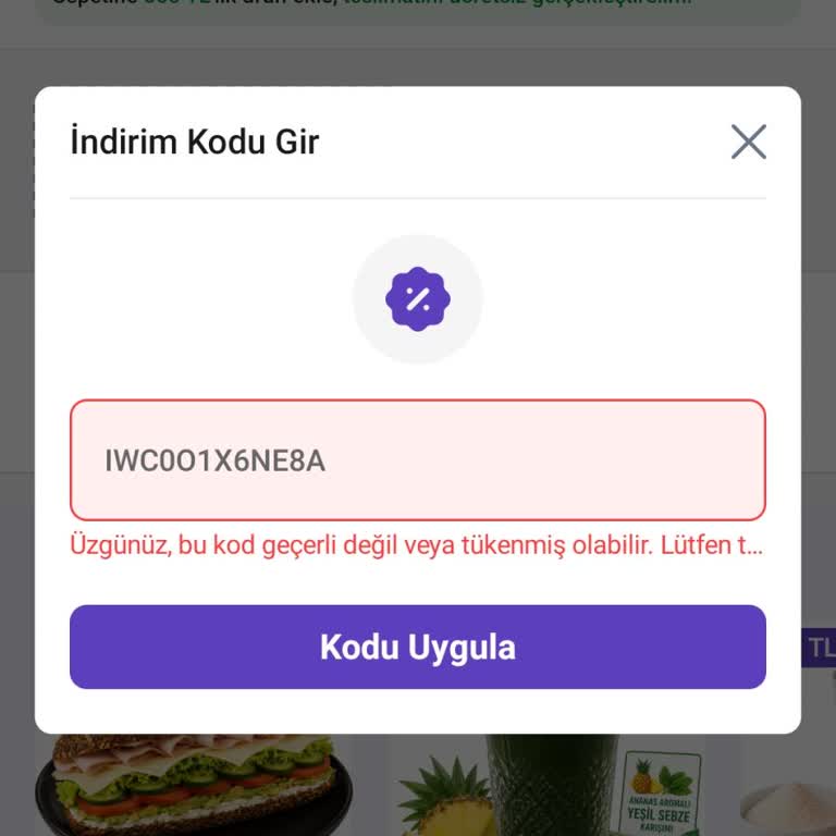 Puanharca'dan Aldığım Getir Ve Migros Çekleri Geçersiz Ve İade İstiyorum