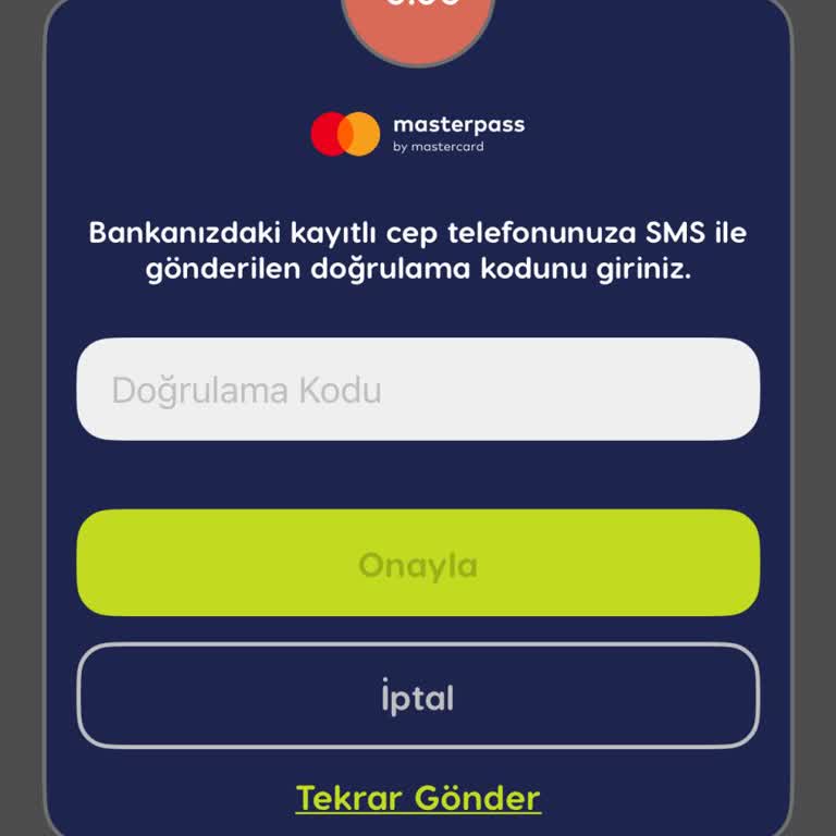 Telefon Numarası Değişikliği Sonrası Masterpass Doğrulama Kodu Gelmedi
