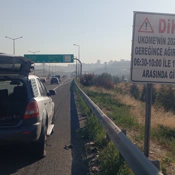 İvedik Otoyolunda Bırakılan Çelik Levha Aracımın Lastiğini Yırtarak Güvenliği Tehlikeye Attı
