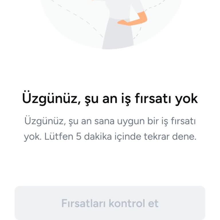 Armut Uygulamasındaki Fırsatlar Bölümünde İş İlanı Görünmemesi