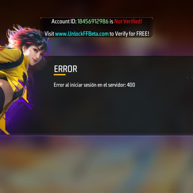 Free Fire Max Error 400 Prevents Me From Logging In