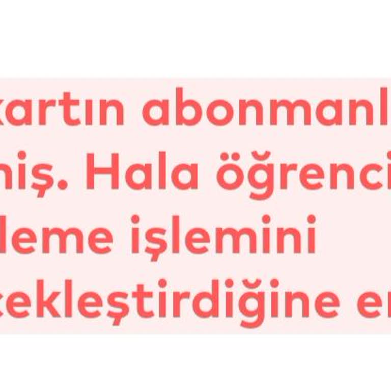 İBB Uygulamasında Öğrenci Abonmanı Tanımlanmadığı İçin Mağduriyet Yaşıyorum