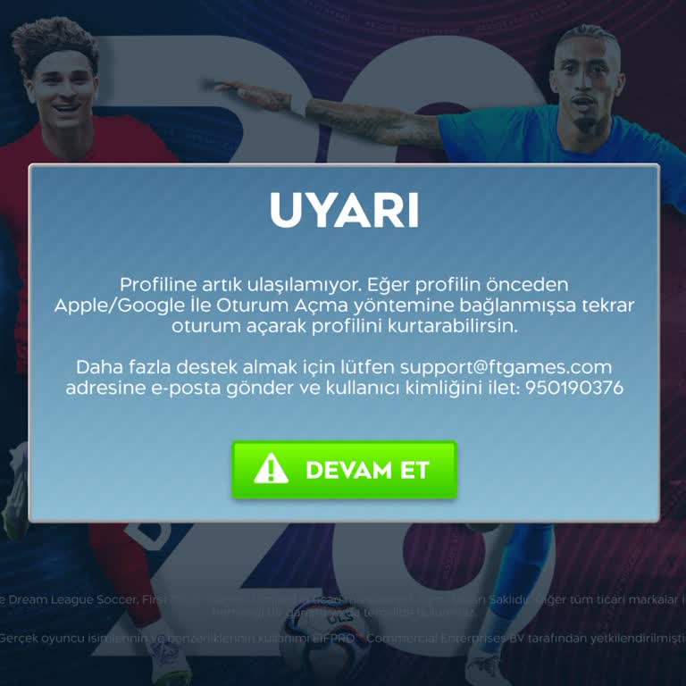 Dream League Soccer 2026'da Profil Erişimi Engellendi