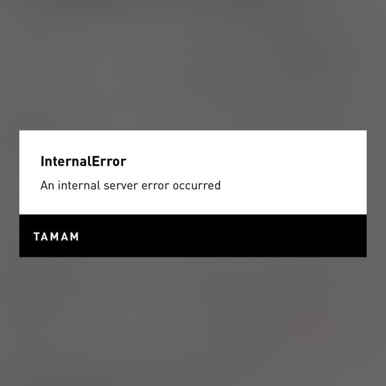 Ödeme Adımında İç Sunucu Hatası Alıyorum Ve Sipariş Tamamlayamıyorum