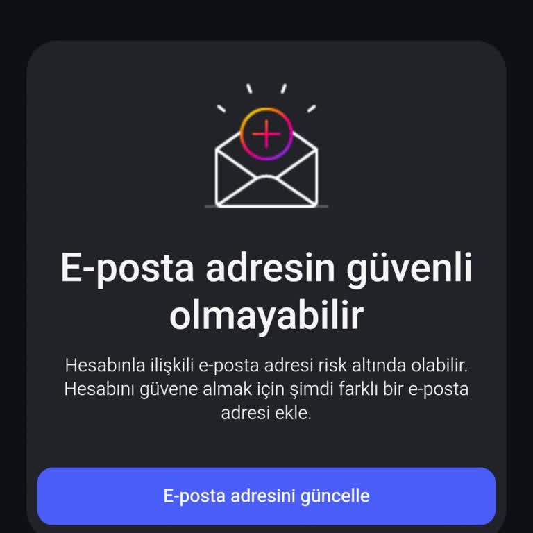 Instagram Hesabım Erişilemez Ve Sürekli Eposta Doğrulama İstiyor