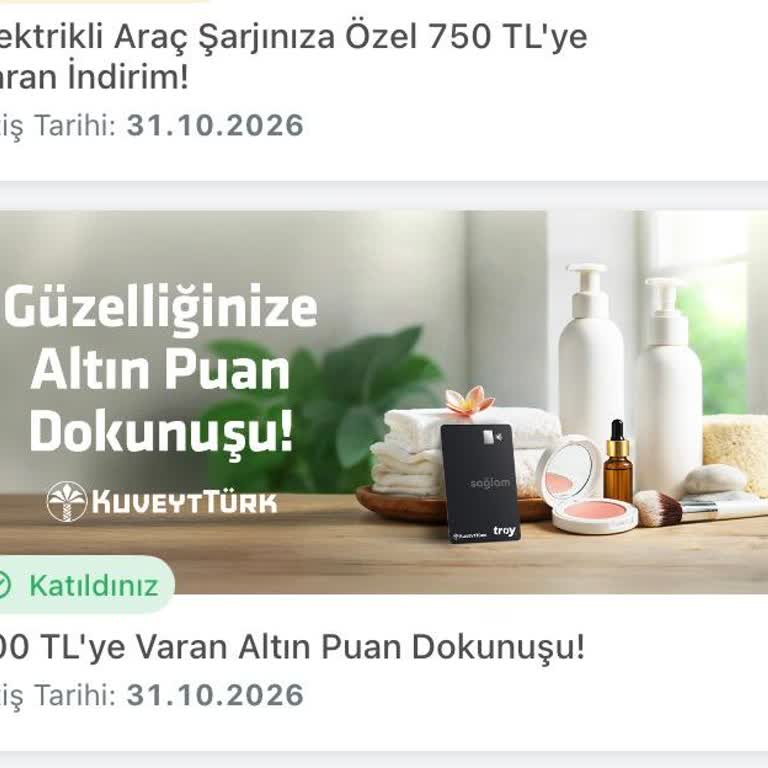 Kuveyt Türk’ün Güzellik Kampanyasında Gratis Alışverişi İçin Puan Verilmemesi