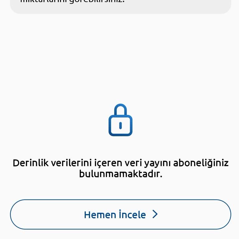 Yapı Kredi Yatırım Uygulamasında Derinlik Ve Takas Verileri İçin Yıllık Ücret İtirazı