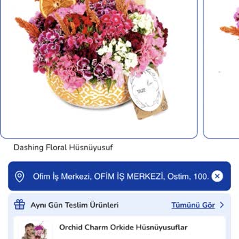 Görseldeki Aranjmanla Gelen Ürün Arasındaki Fark
