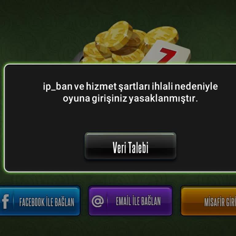 IP Banı Nedeni Belirtilmeyen Çanak Okey Plus Erişimi Engellendi