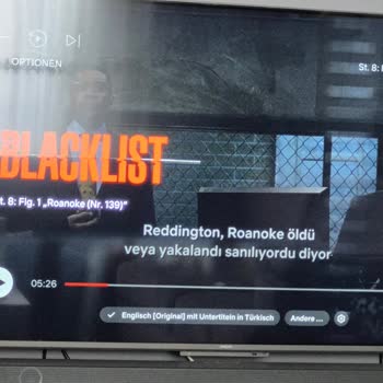Netflix’te The Blacklist 8. Sezon Almanca Ve Türkçe Ses Seçenekleri Yok