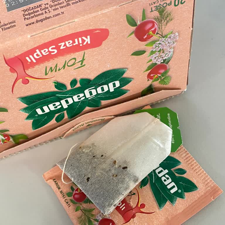 Doğadan Çay Poşetlerinde Kurt Tespiti