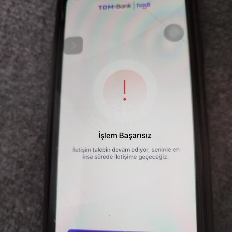 Tombank Mobil Uygulamasında Giriş Sorunu Ve Çözüm Beklentisi