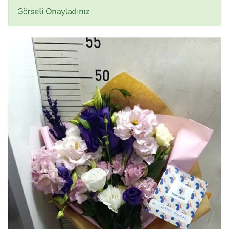 Görseldeki Buket İle Gelen Ürün Uyuşmuyor Ve Tekrar Reddedildi
