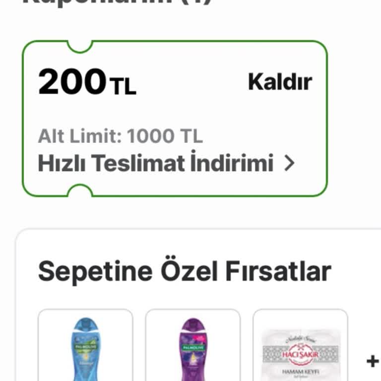 Hızlı Teslimat Kuponunun Kullanılamaması Ve Bölge Dışı Uyarısı