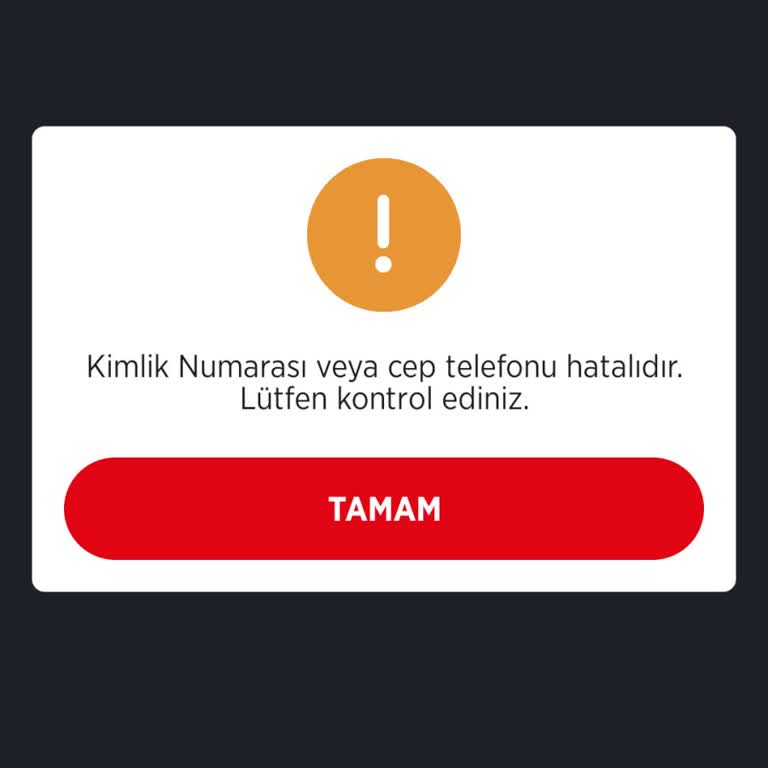 Ziraat Mobil Şifre Yenileme İşleminde Kimlik Ve Telefon Bilgileri Hatalı Algılanıyor