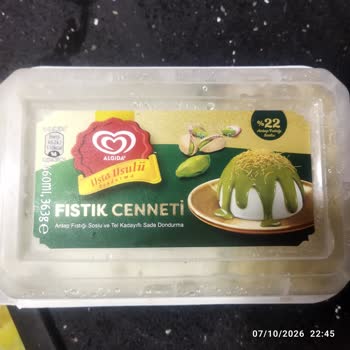 Algida Fıstık Cenneti Dondurması Kıvam Ve Lezzet Sorunu