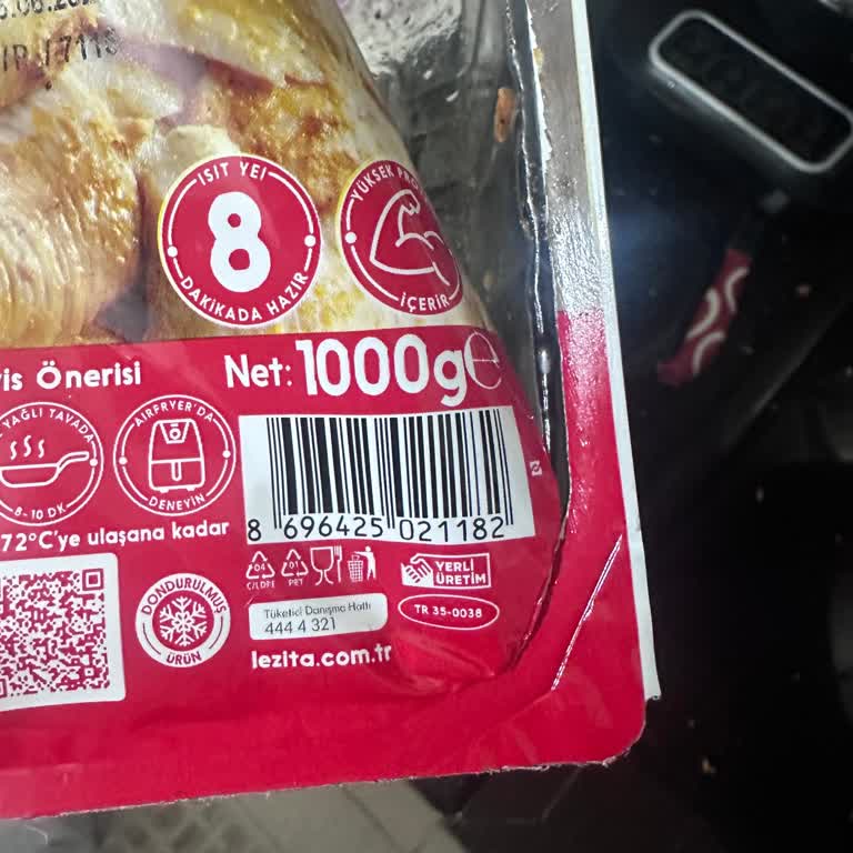 Lezita Piliç Döner Ürününde Elma Parçası Bulunması