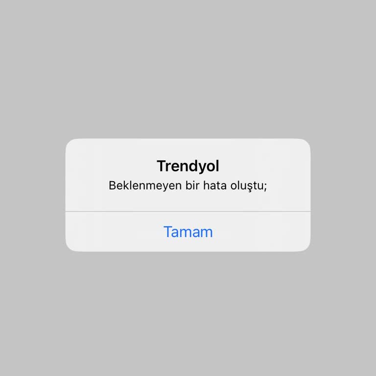Wi-Fi Üzerinden Trendyol Uygulaması Açılmıyor Ve Sürekli Hata Veriyor
