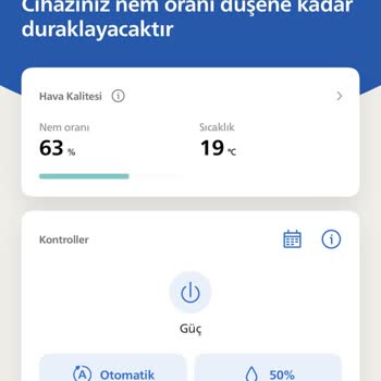 Philips Hava Nemlendiricisi %60’a Sabitleniyor, Ölçüm Hatası Veriyor Ve Destek Yok