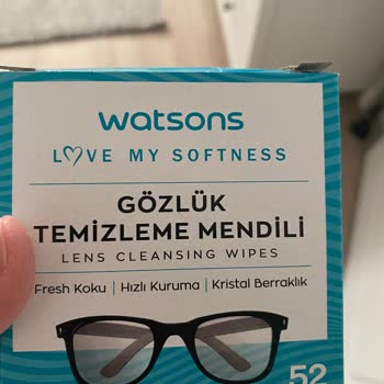 Watsons'tan Kuru Çıkan Gözlük Temizleme Mendilleri Kullanılamaz