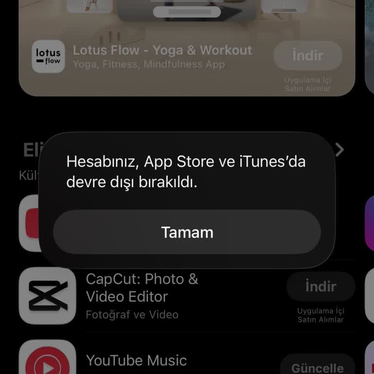 Apple Hesabımın Nedensiz Olarak Devre Dışı Bırakılması Ve Çözüm Bulamaması