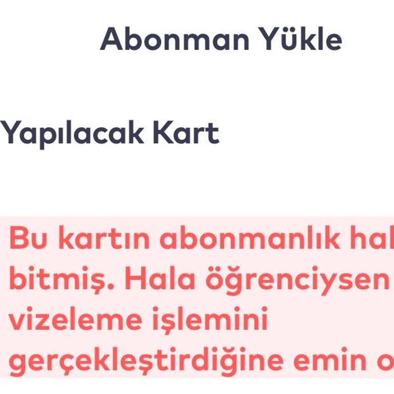 İstanbulkart Öğrenci Abonman Yükleme Ve Vizeleme Sorunu Hala Çözülmedi
