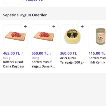 Getir Çarşı’da Kuponlu Kıyma Siparişinde Fiyat Artışı Şeffaf Değil