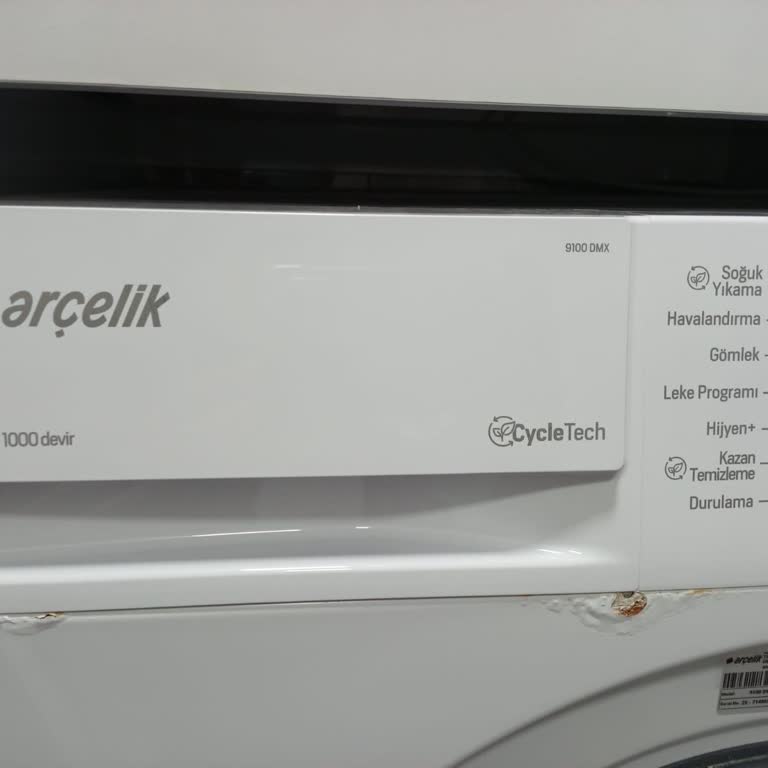 Arçelik 9100 DMX Çamaşır Makinesinde Boya Atması, Paslanma Ve Rezistans Hatası
